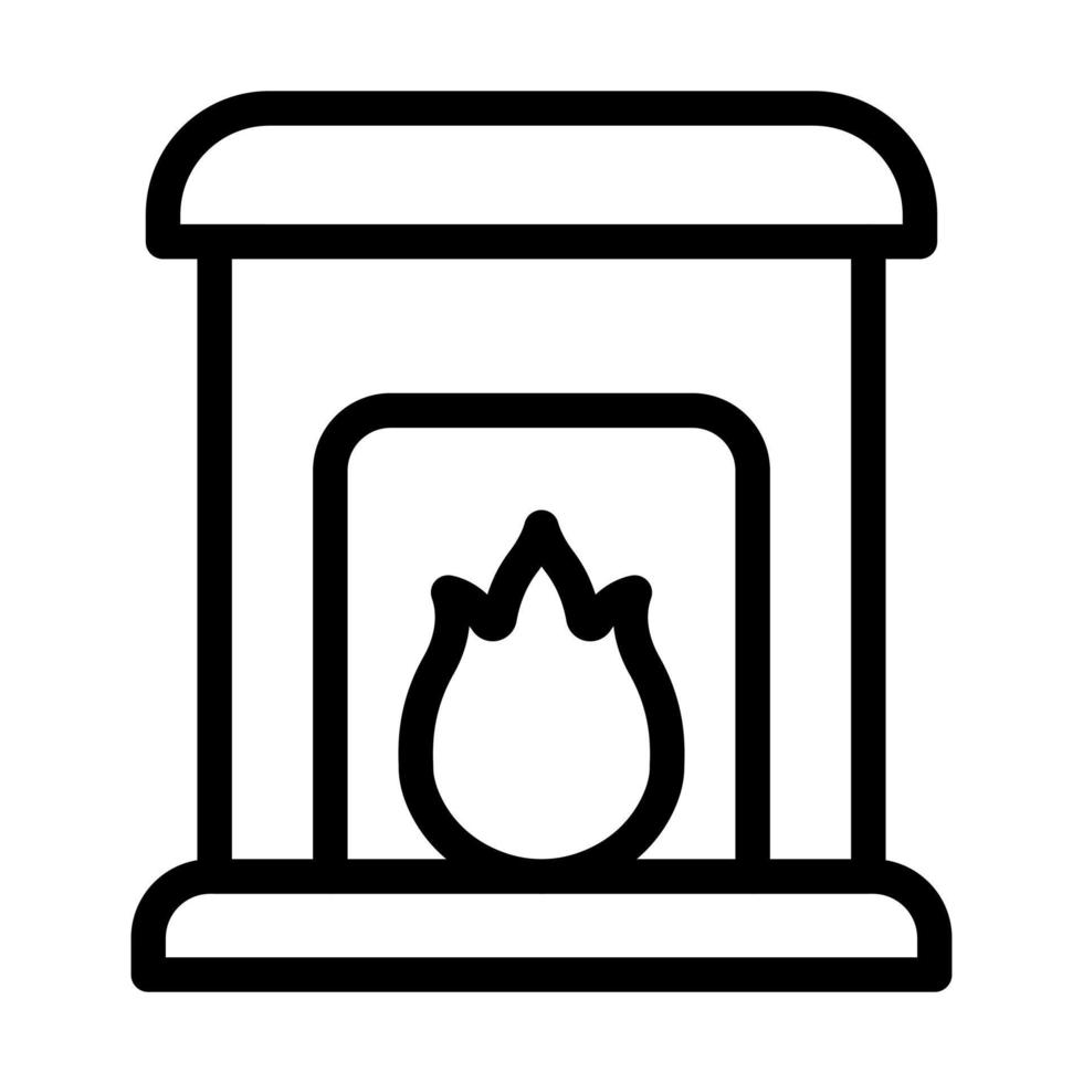 Fireplace Icon Design vector