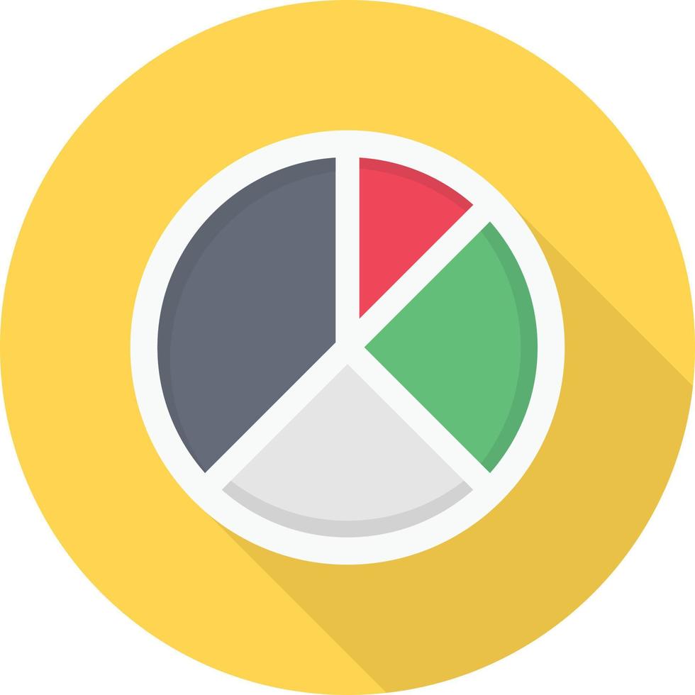 ilustración vectorial de gráfico circular en un fondo. símbolos de calidad premium. iconos vectoriales para concepto y diseño gráfico. vector