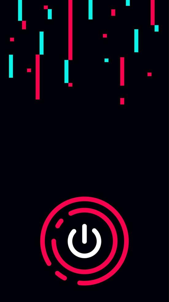 Power button wallpaper aesthetic vector
