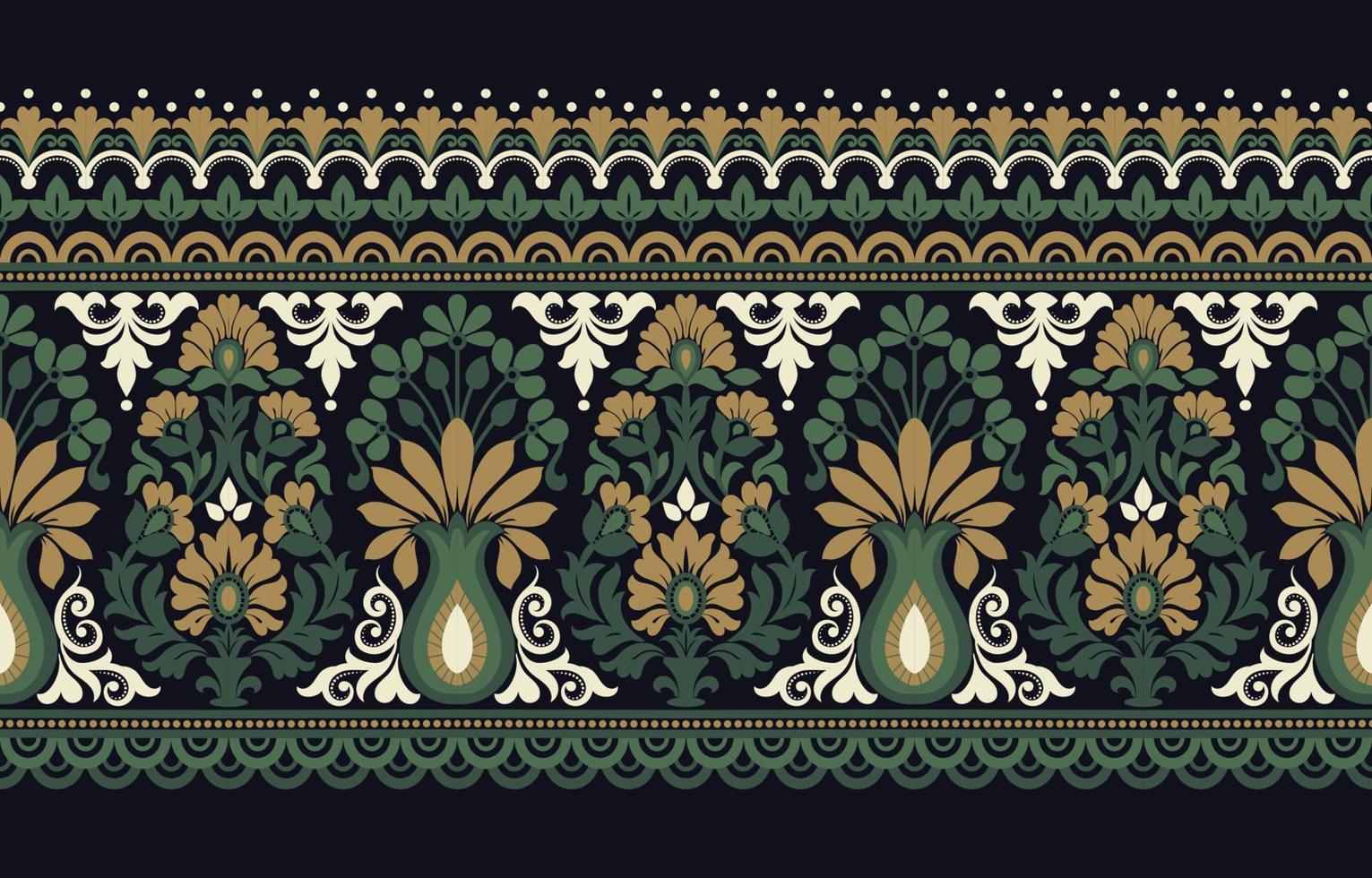 Abstract ethnic geometric pattern background design wallpaper, Indian border. traditional print vector. vector