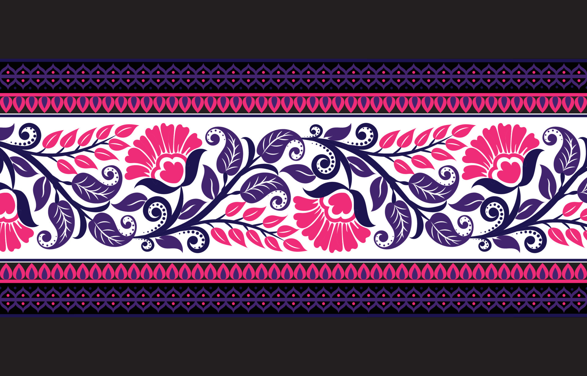 Abstract ethnic geometric pattern background design wallpaper, Indian