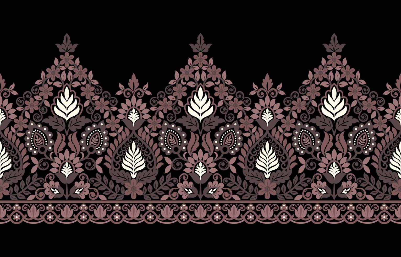 Geometric ethnic retro oriental Indian pattern traditional Design for decoration background, carpet, wallpaper, clothing, wrapping, fabric, card, texture vector