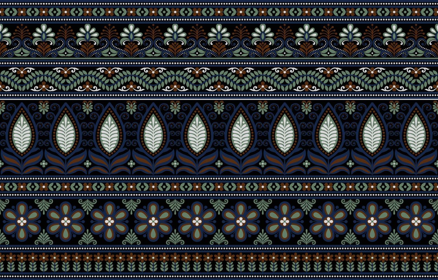 Geometric ethnic pattern traditional Design for background,carpet,wallpaper,clothing,wrapping,Batik,fabric,sarong,Vector illustration embroidery style. vector