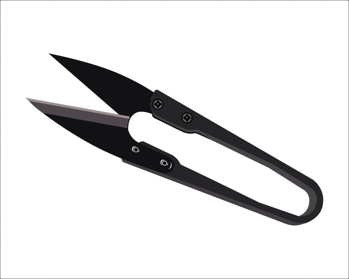 Vector Illustration Pruning Scissors isolated on white background. Gardening tools.
