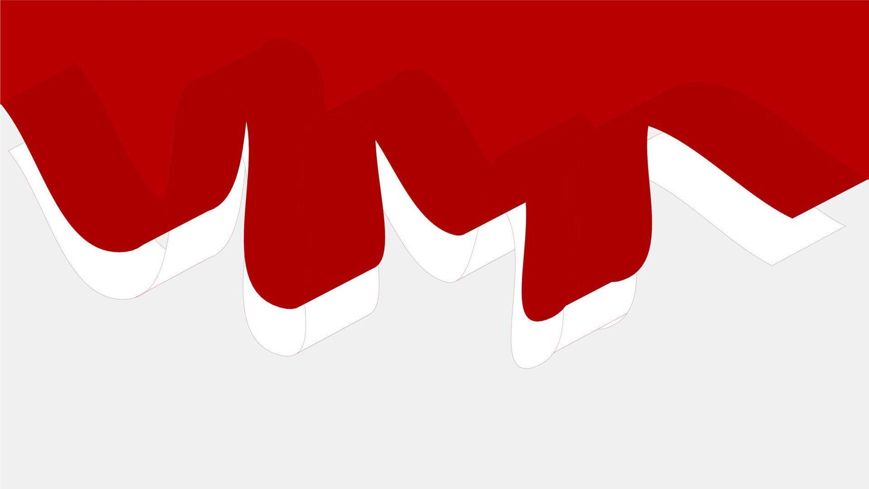 Indonesia flag template background red white vector illustration