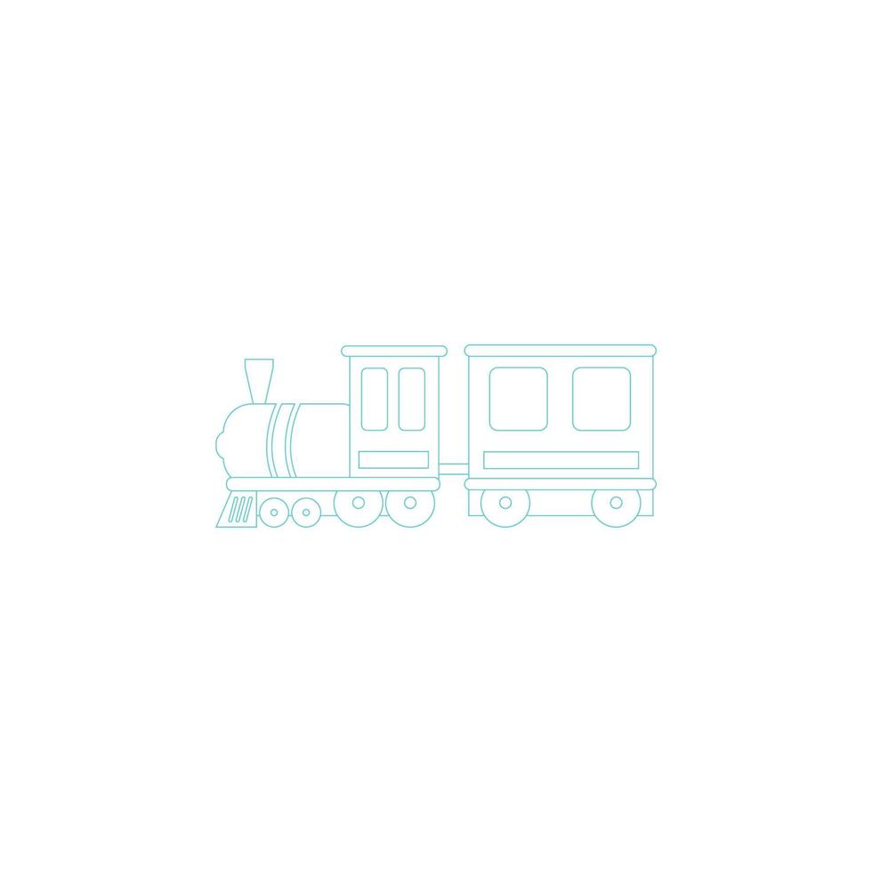 vector de ilustración de icono de tren