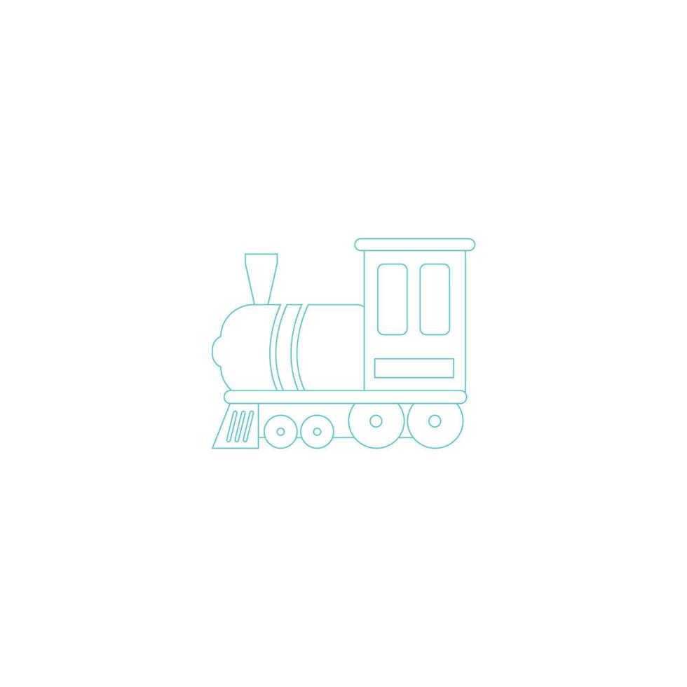 vector de ilustración de icono de tren