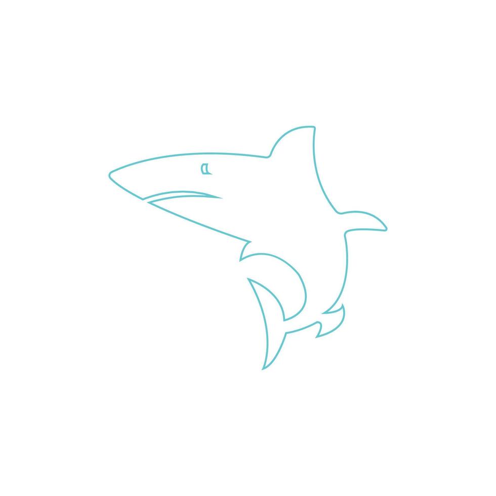 shark icon illustration vector