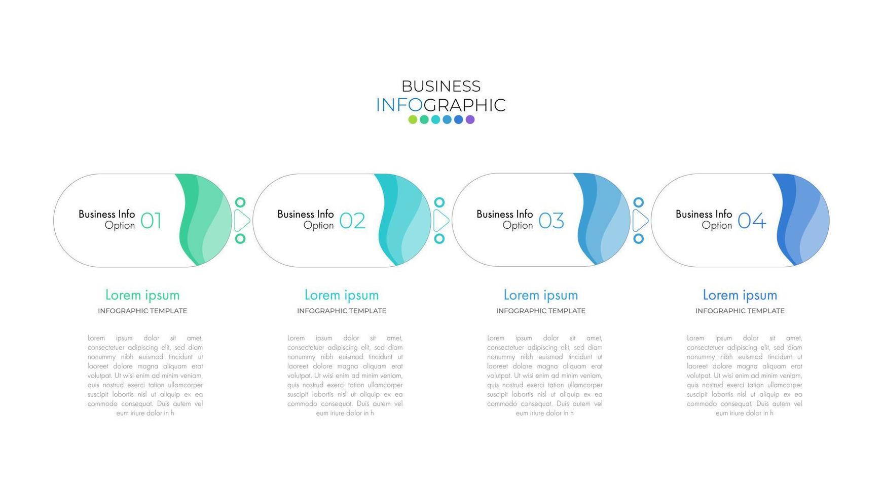 Minimal step infographics design vector and icons can be used for workflow layout, diagram, annual report. Vector infographics timeline design template with 4 options, parts, steps or processes.