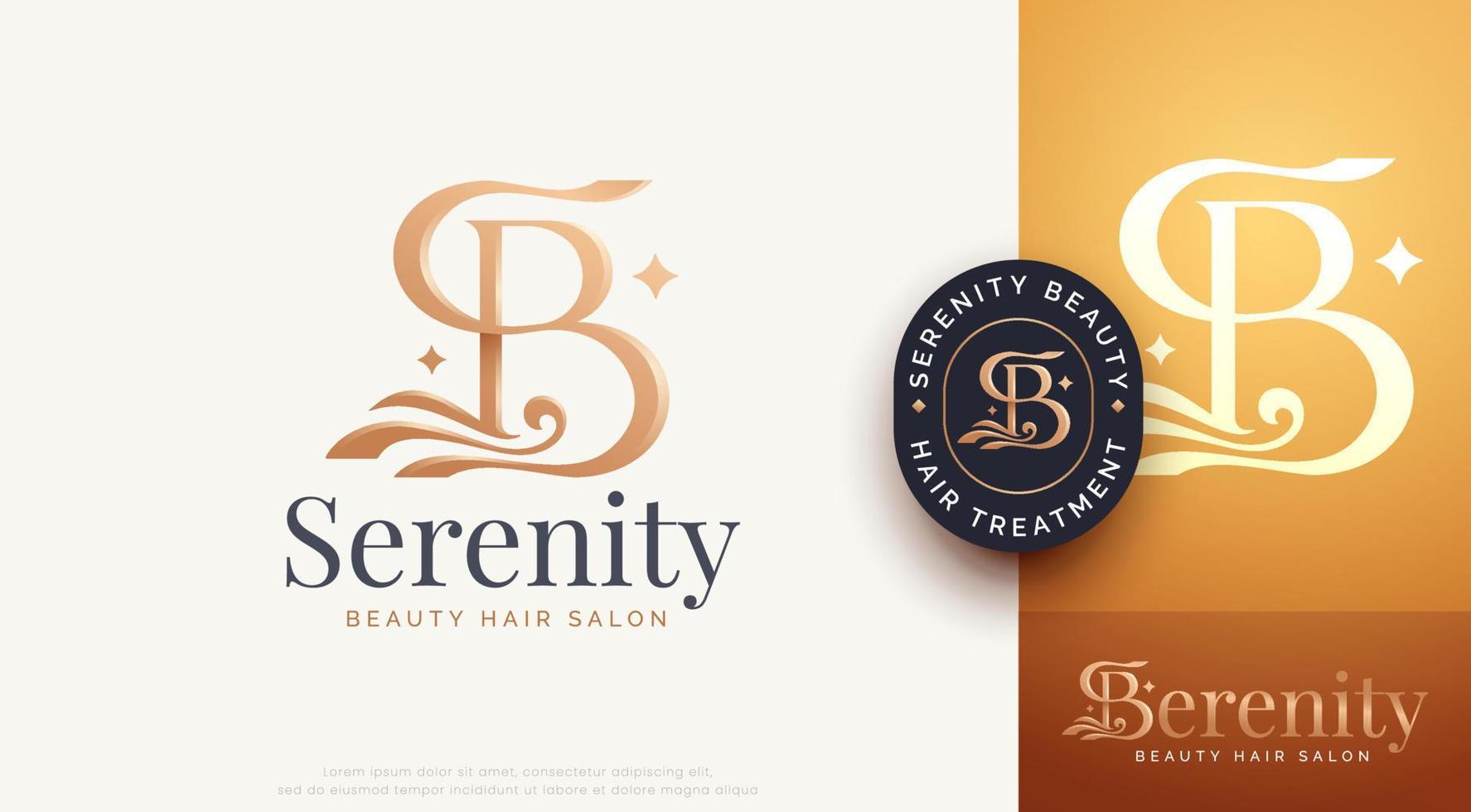 beauty monogram letter r woman silhouette logo design vector