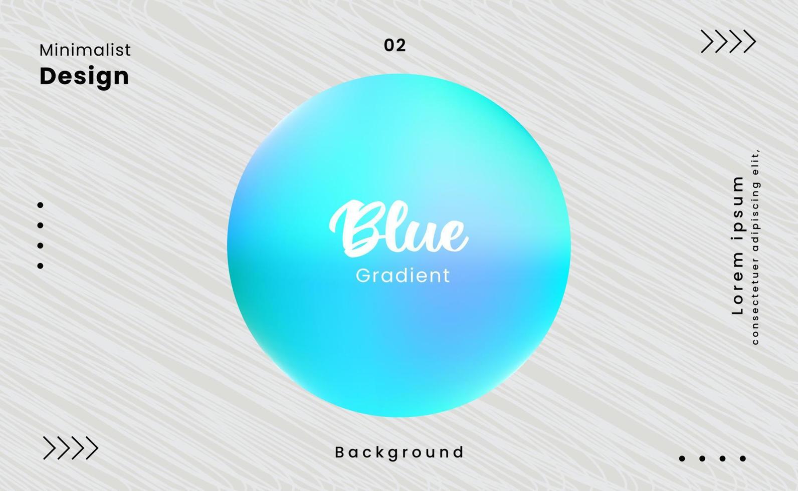 Blue color gradient texture. Minimalist design vector background