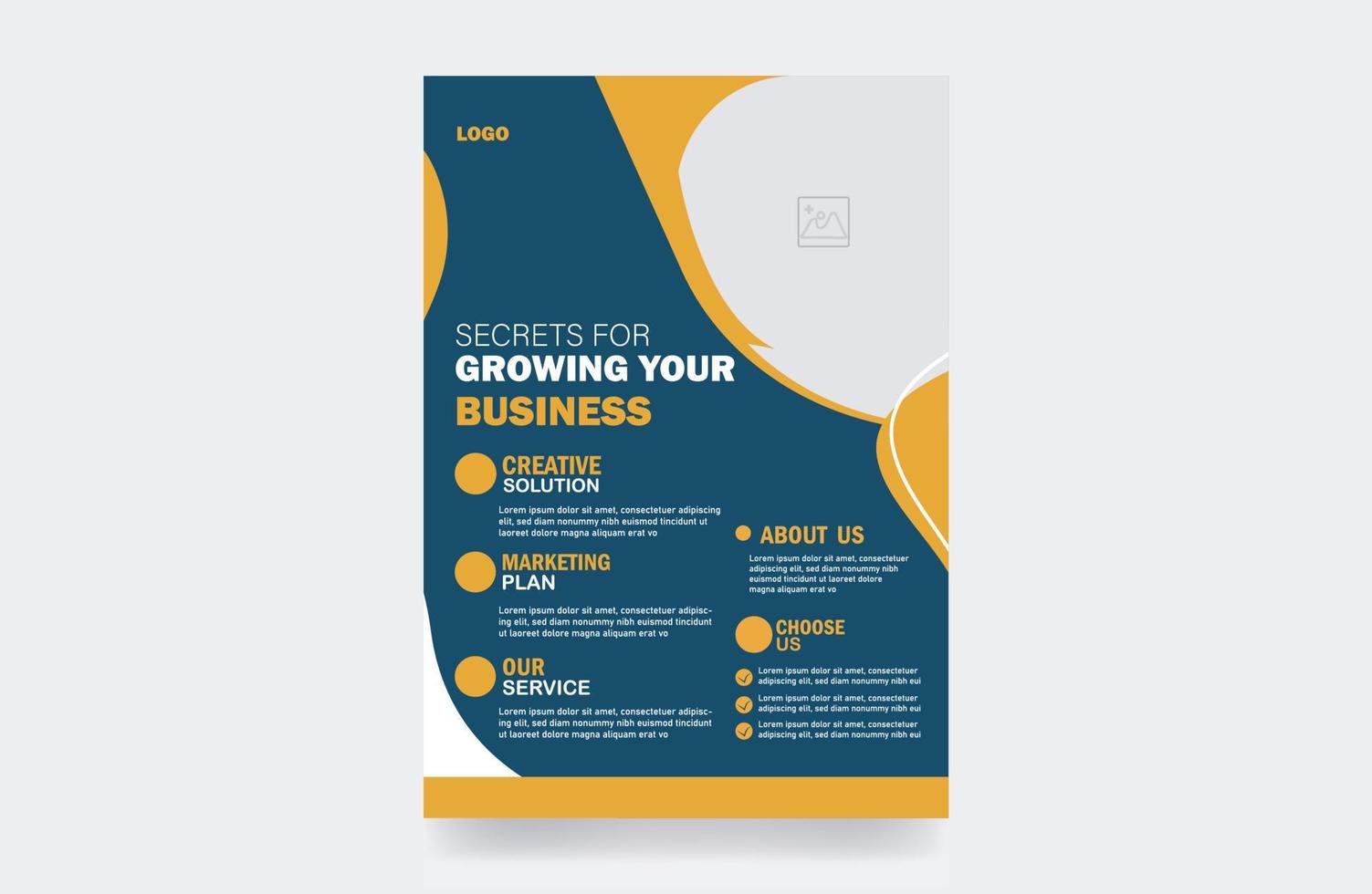 Business Banner Corporate Flyer Design Template Cover vector