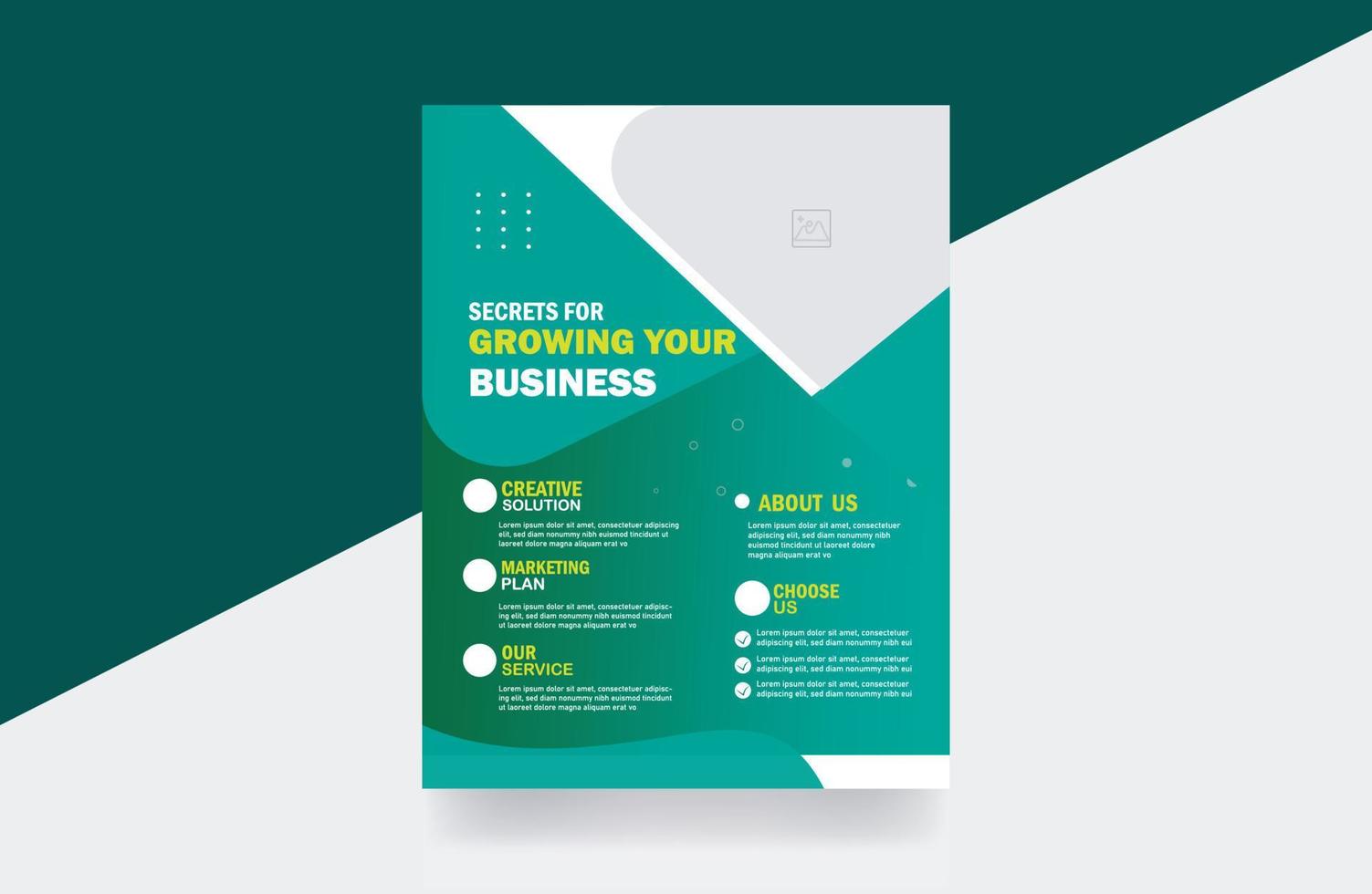 Flyer design business corporate flyer design banner business template vector