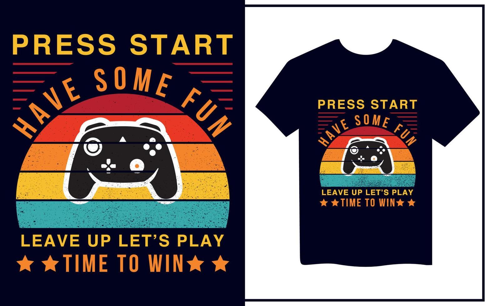 gaming t-shirt design vector
