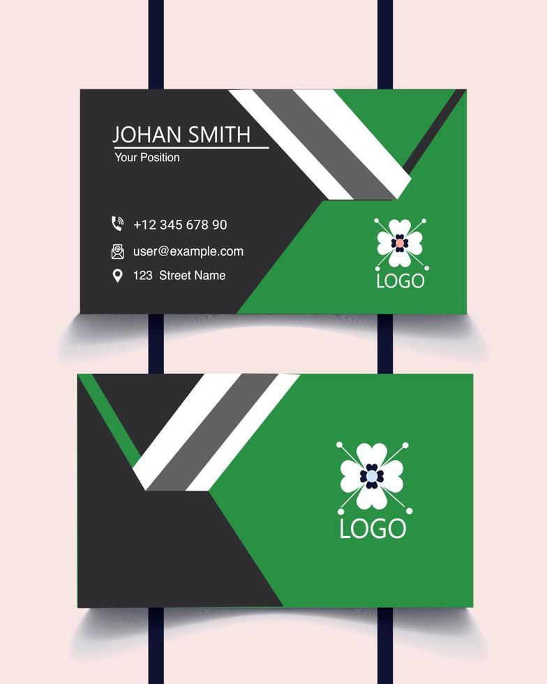 Creative professional Business card Design vector