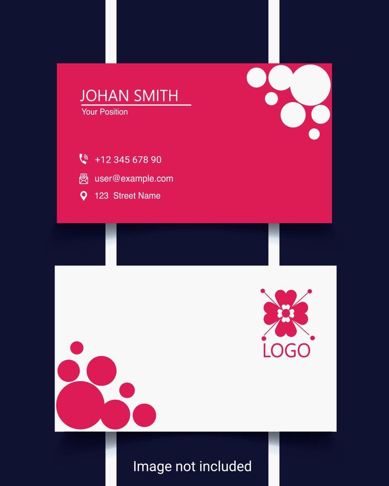 diseño de tarjeta de visita profesional creativa vector