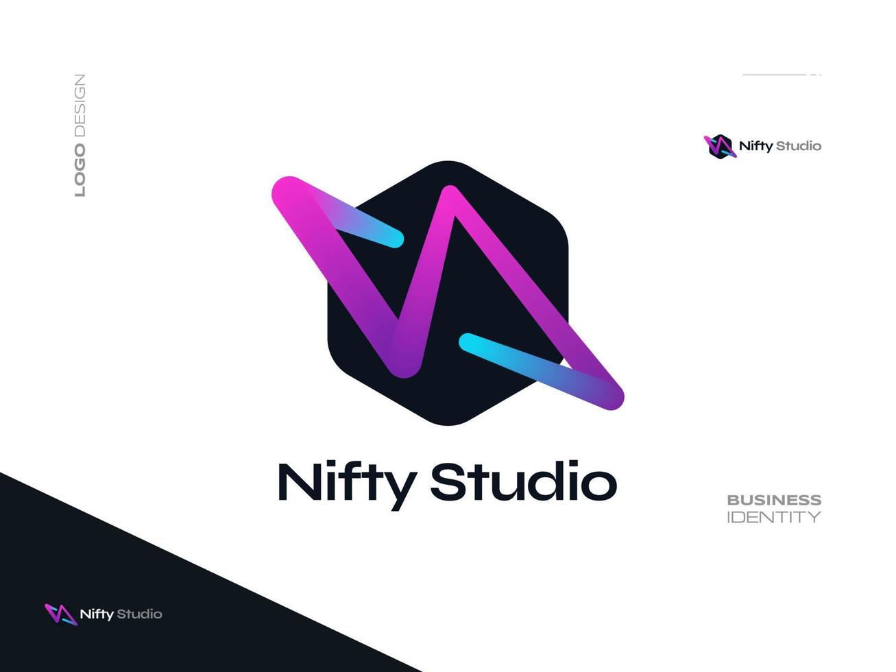 Futuristic and Colorful Letter N Logo Design with Liquid Style. Suitable for Business and Technology Logo vector