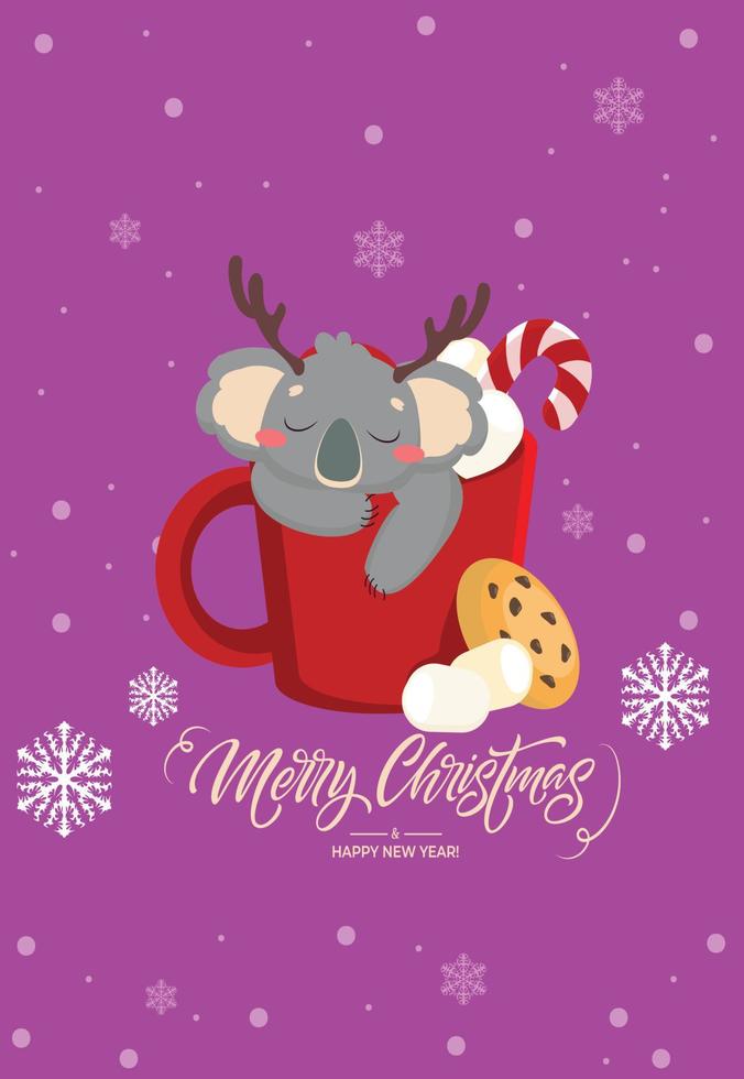 Merry Christmas party background poster vector