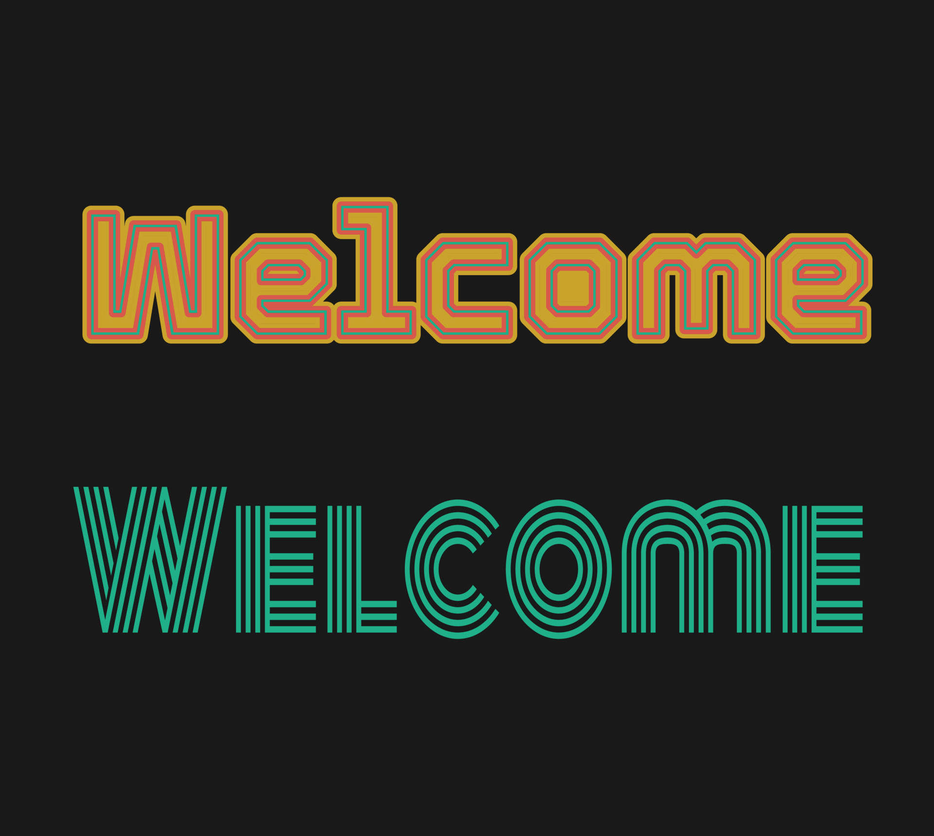 Modern hand drawn welcome composition.lettering design 13992731 Vector ...