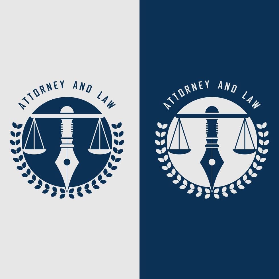 vector de logotipo de justicia con plantilla de eslogan