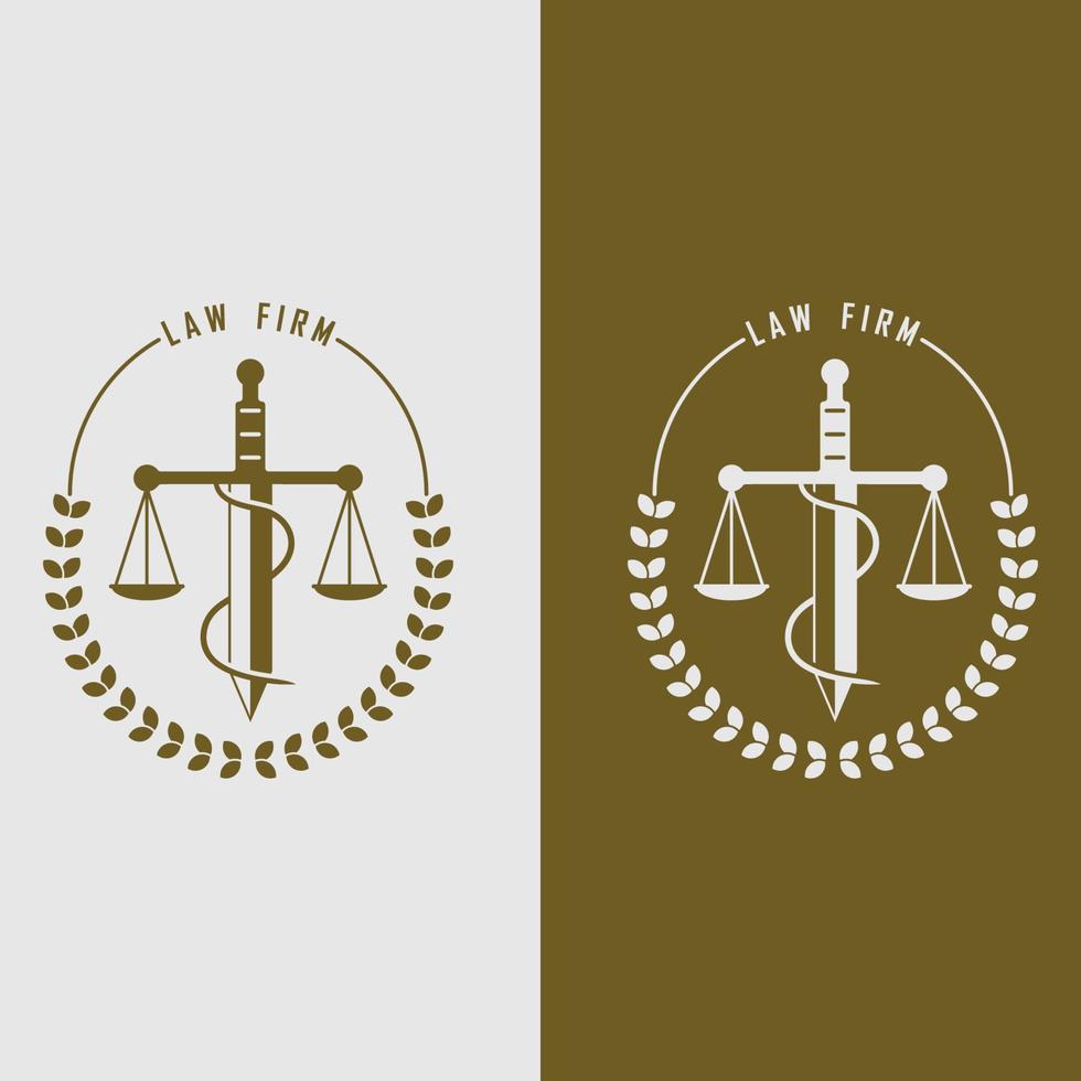 justice logo vector with slogan template