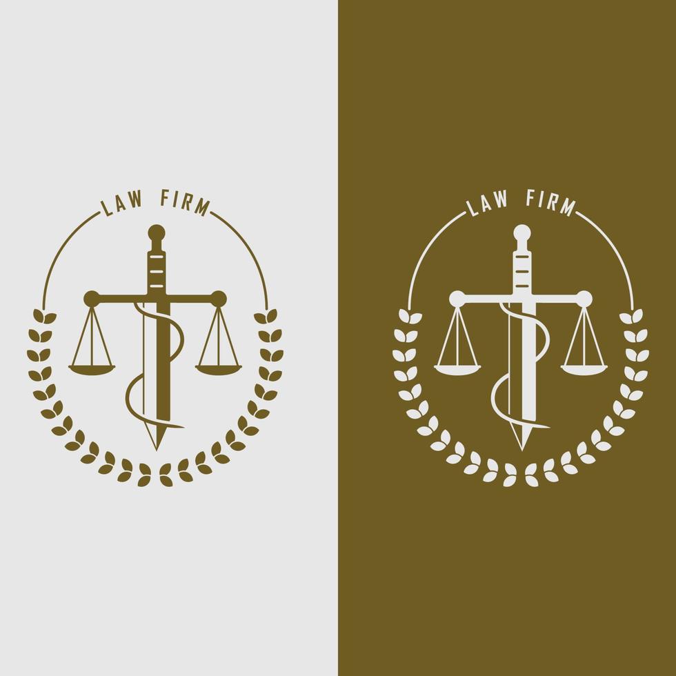 vector de logotipo de justicia con plantilla de eslogan