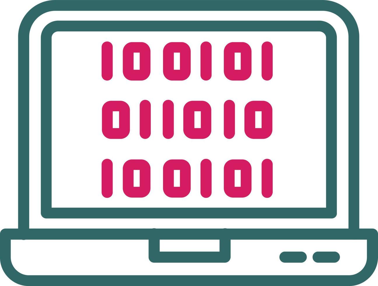 Binary Code Vector  Icon