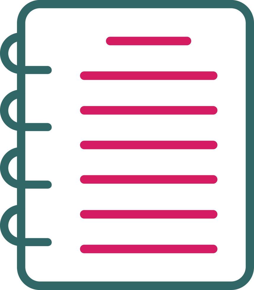 Note Book Vector  Icon