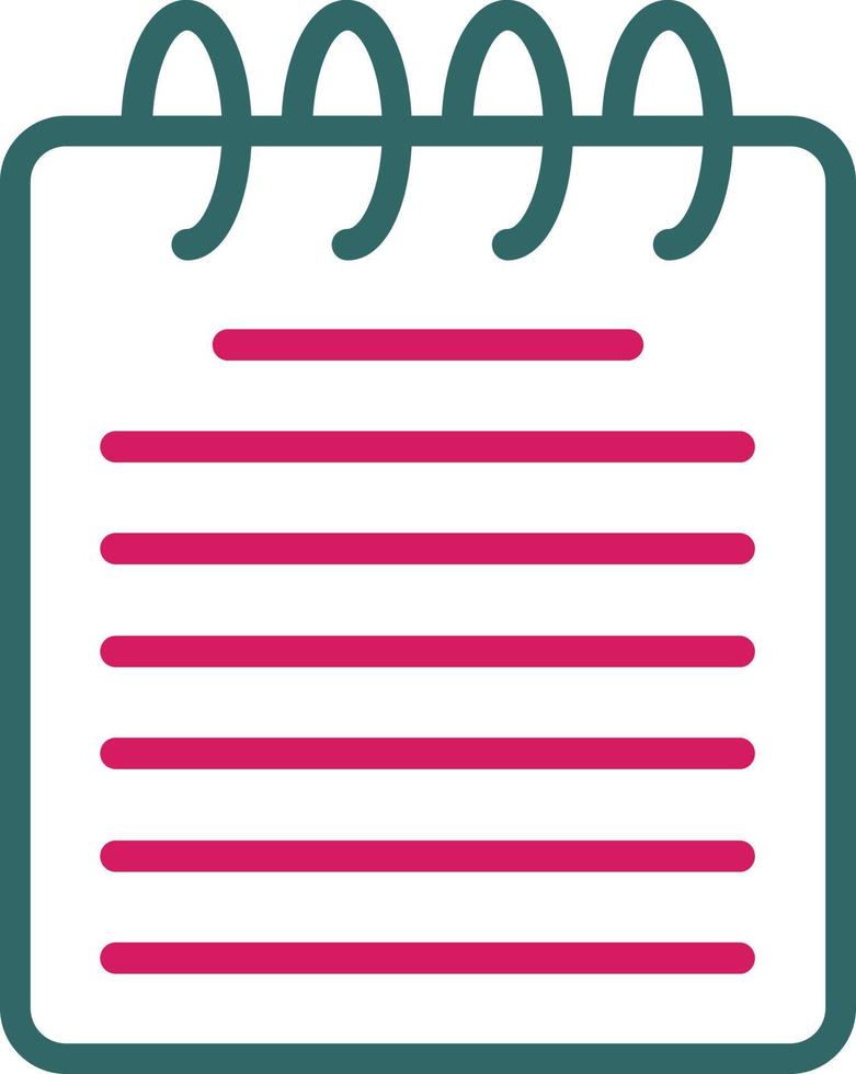 Notepad Vector  Icon