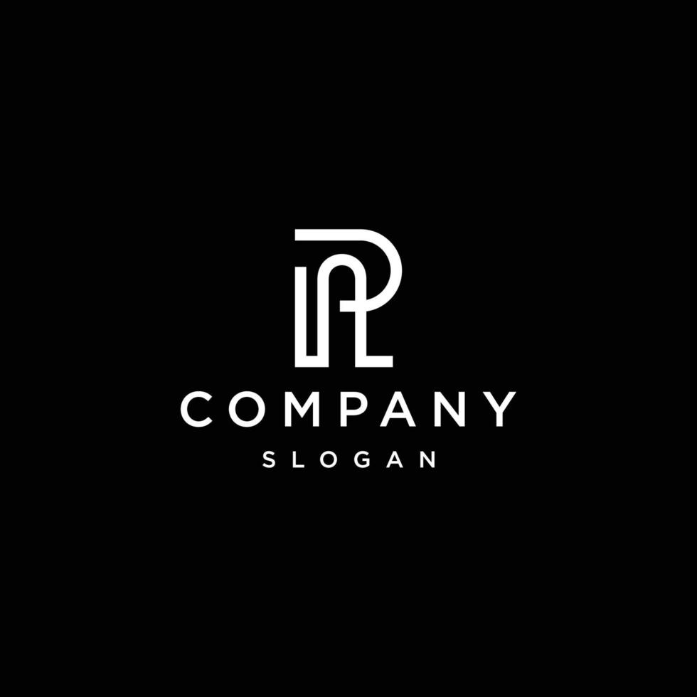 Letter R logo design template vector