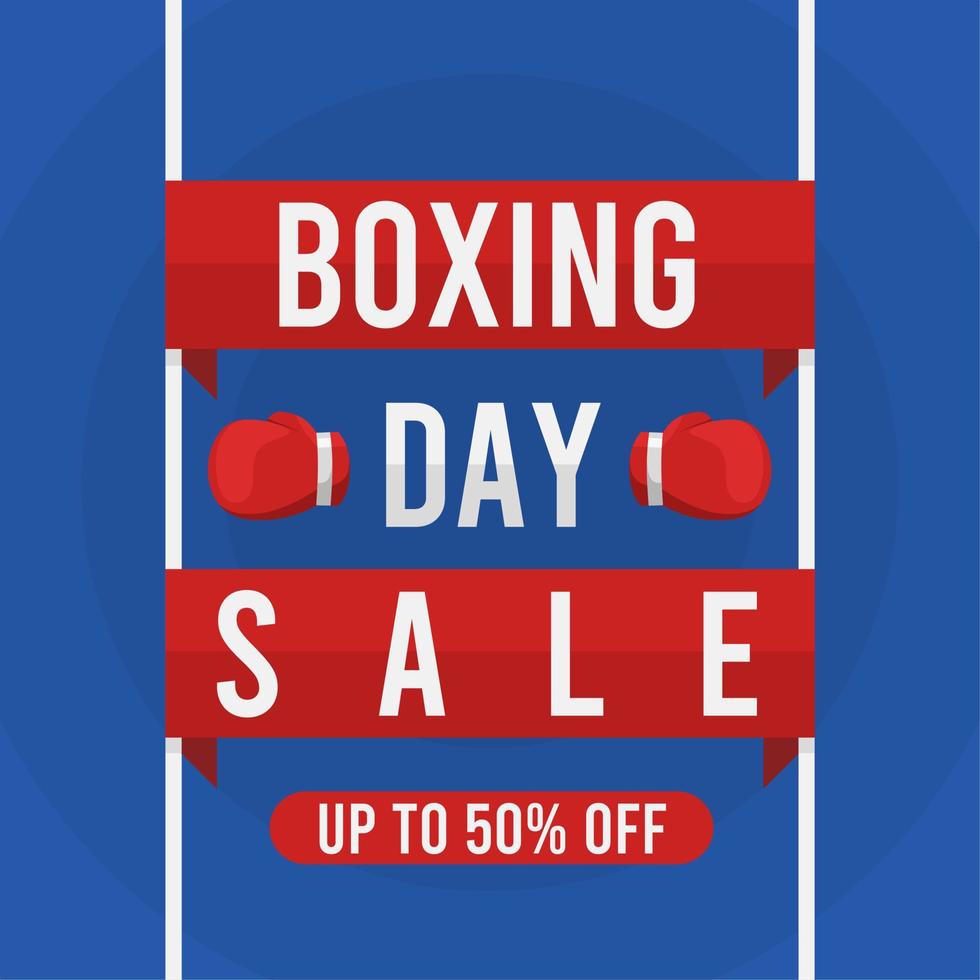 boxing day sale poster with simple and flat design suitable for marketing,sale,social media post, promotion and more. vector poster. boxing day sale.