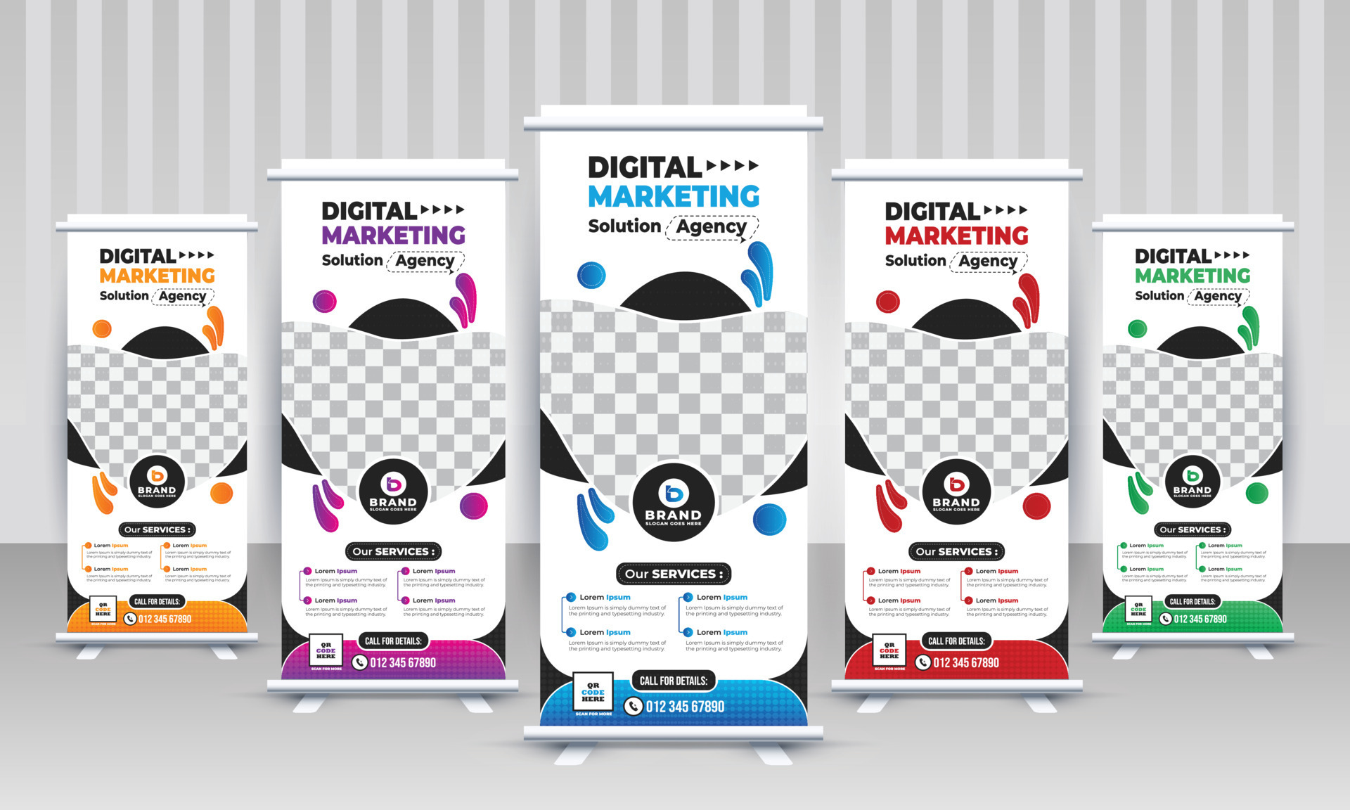 Creative Modern corporate digital marketing agency business standee x