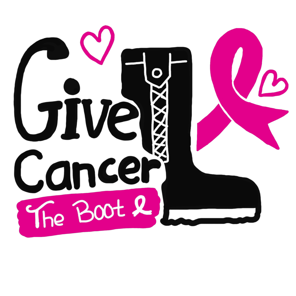 Typography Design About Breast Cancer png