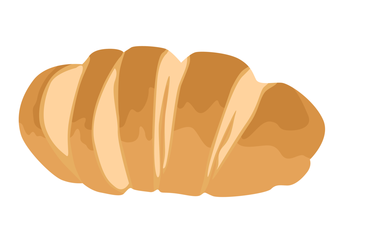 Illustration of Bread with Multiple Slices png