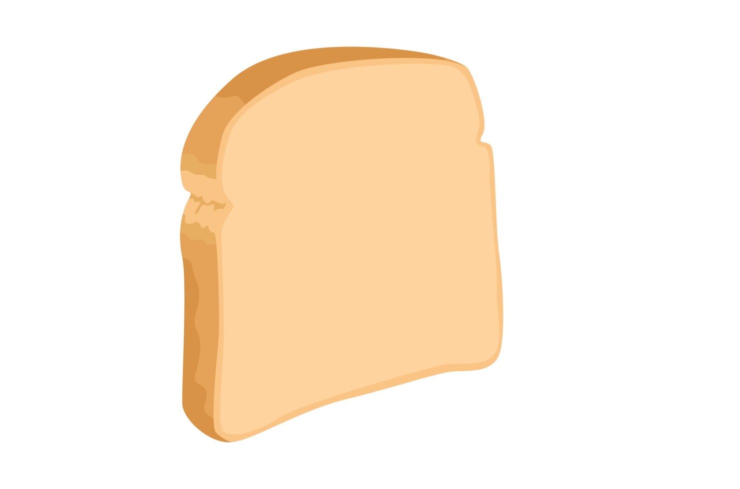 Illustration of a Slice of Bread png