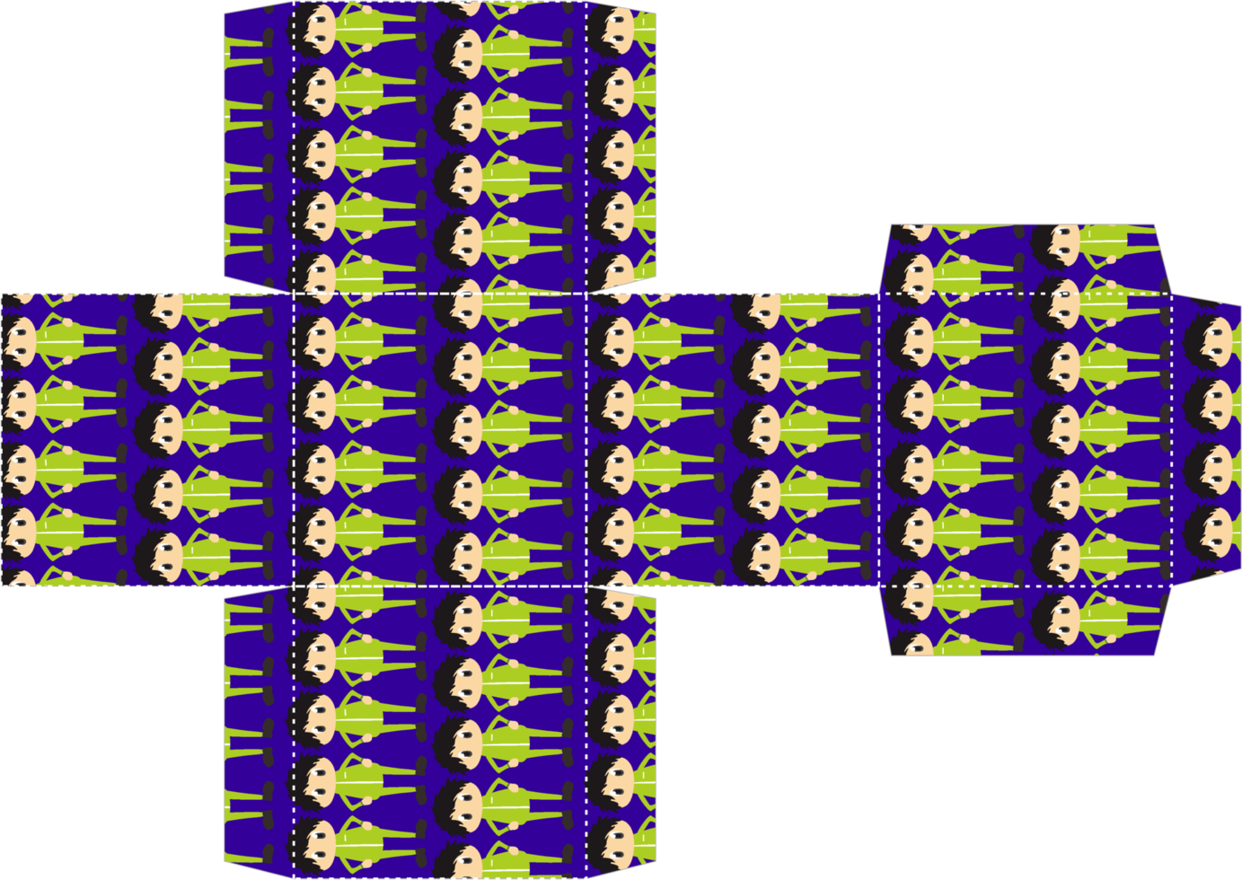 conception d'emballage de boîte avec le thème du motif pour enfants png