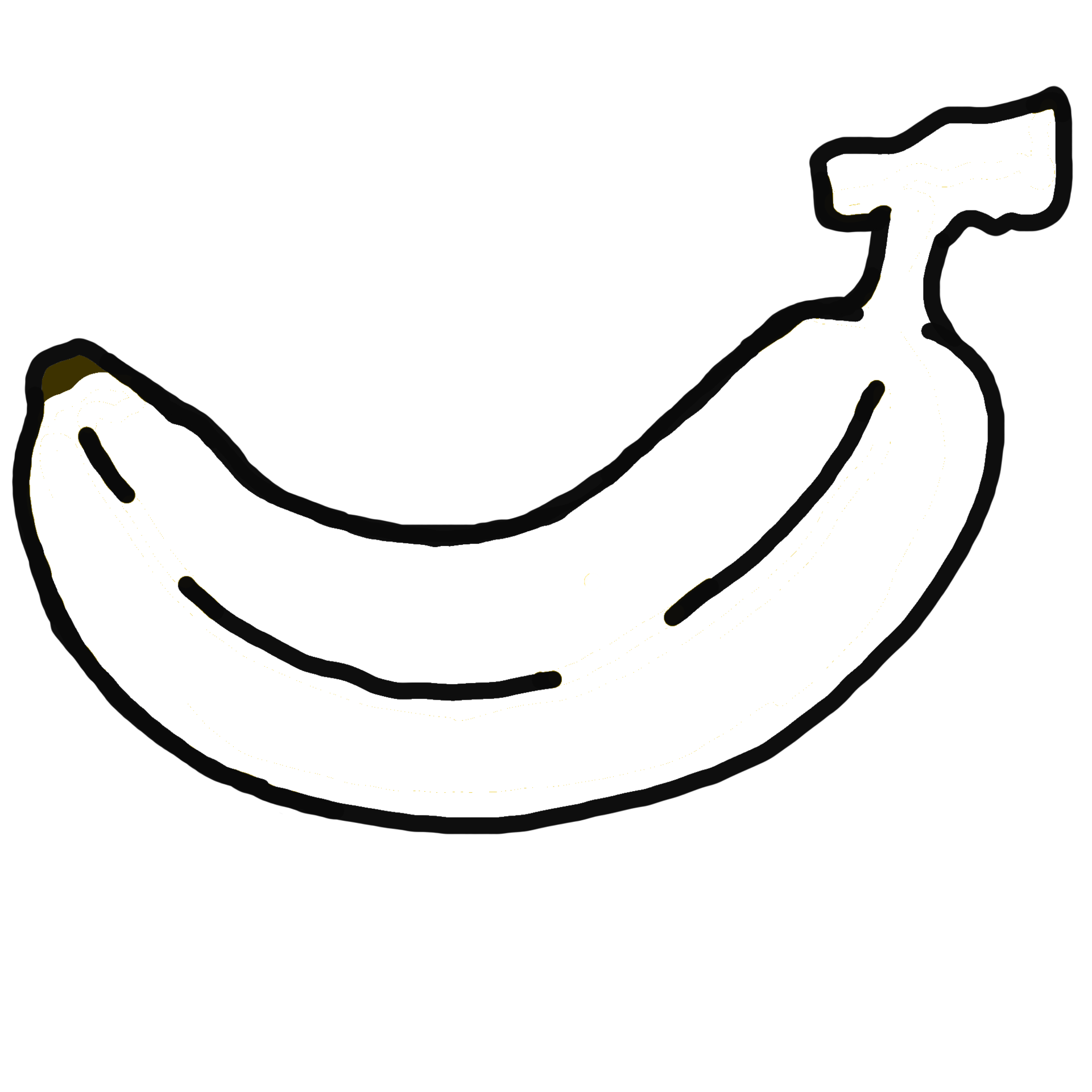 Banana Fruit Line Art 13994194 PNG