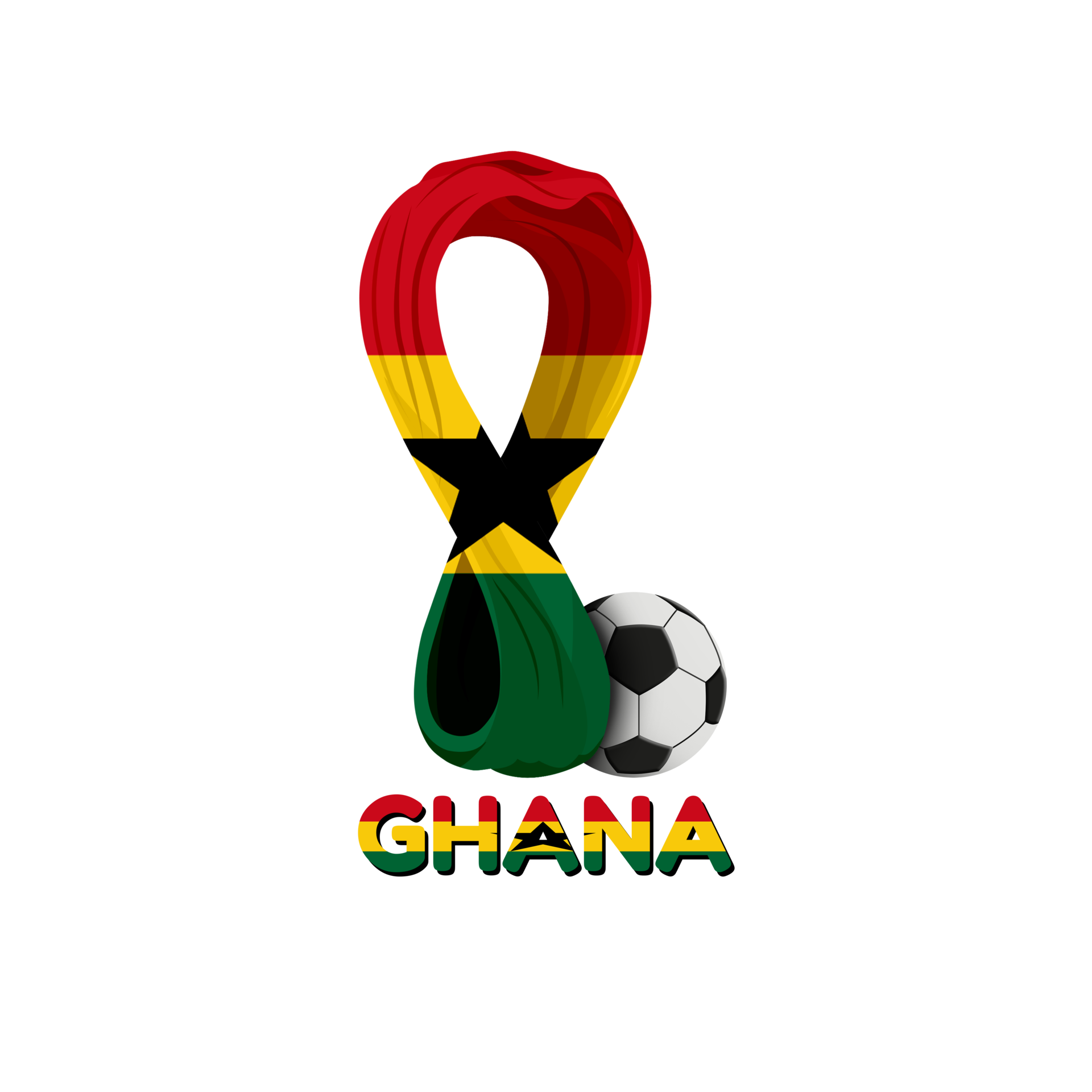 Premium Photo  Fifa world cup 2022 ghana national flag with a soccer ball  in net qatar 2022 wallpaper