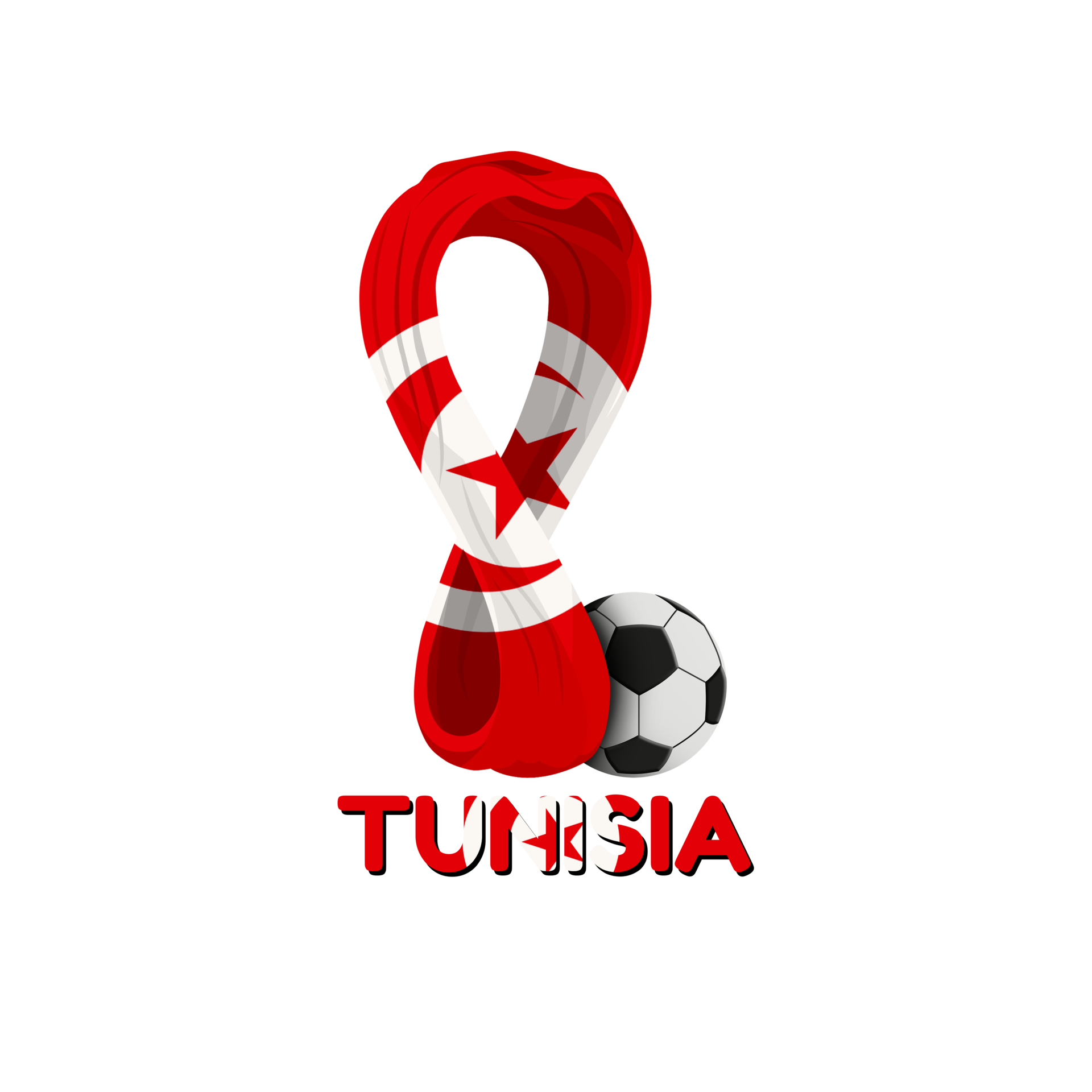 Fifa World Cup qatar 2022 flag Tunisia 13994221 PNG