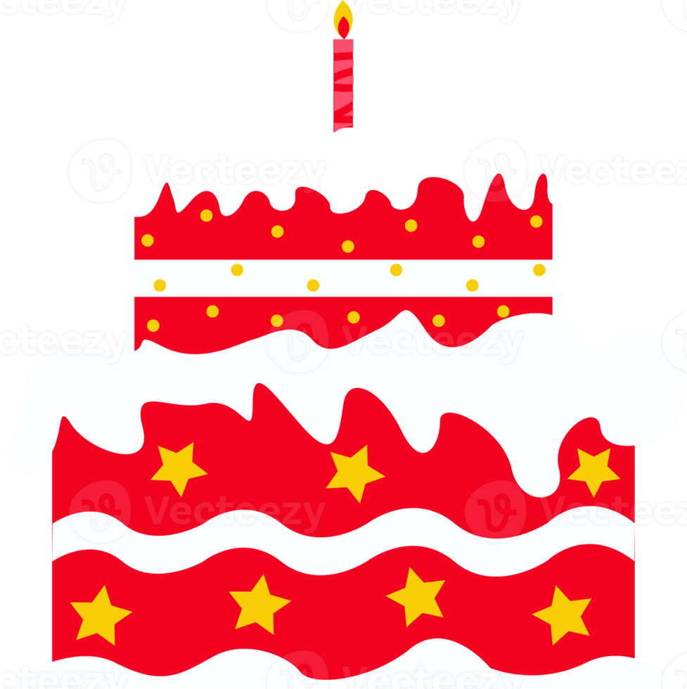 birthday cake decoration element illustration png