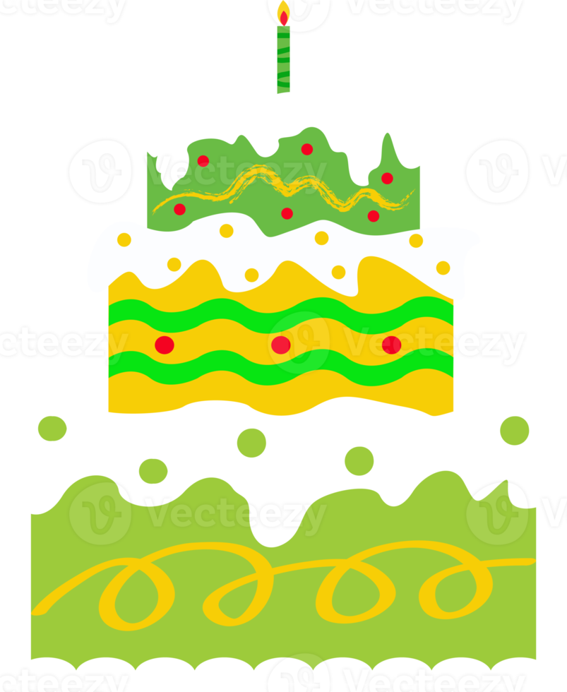 birthday cake decoration element illustration png