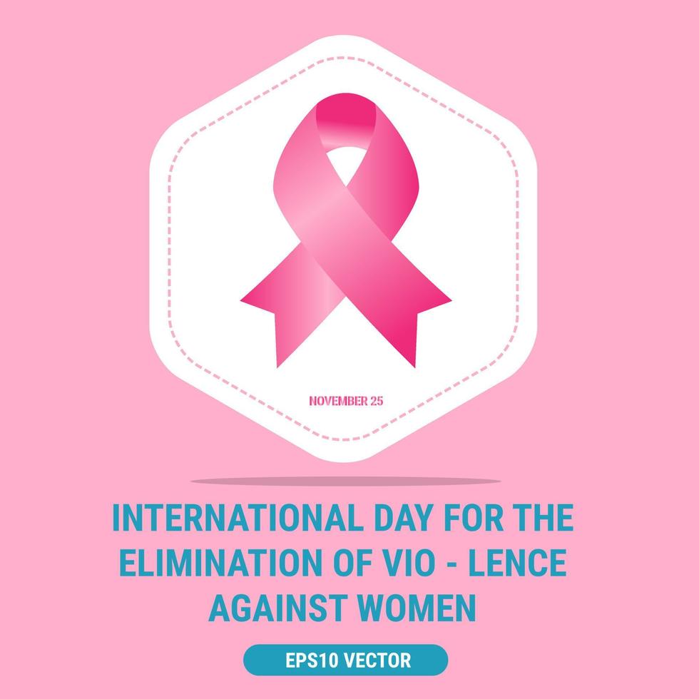 Vector illustration of a Background For International Day for the Elimination of Violence Against Women. Eps10 Vector