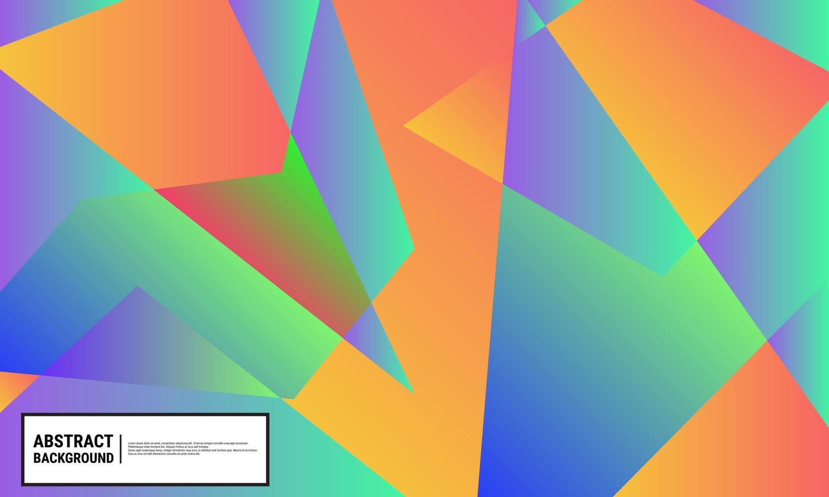 Colorful Abstract Banner Template for Web Design Landing Pages and Printables. Eps10 Vector