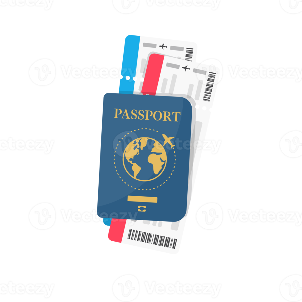 passport. travel documents for immigration officers in the airport