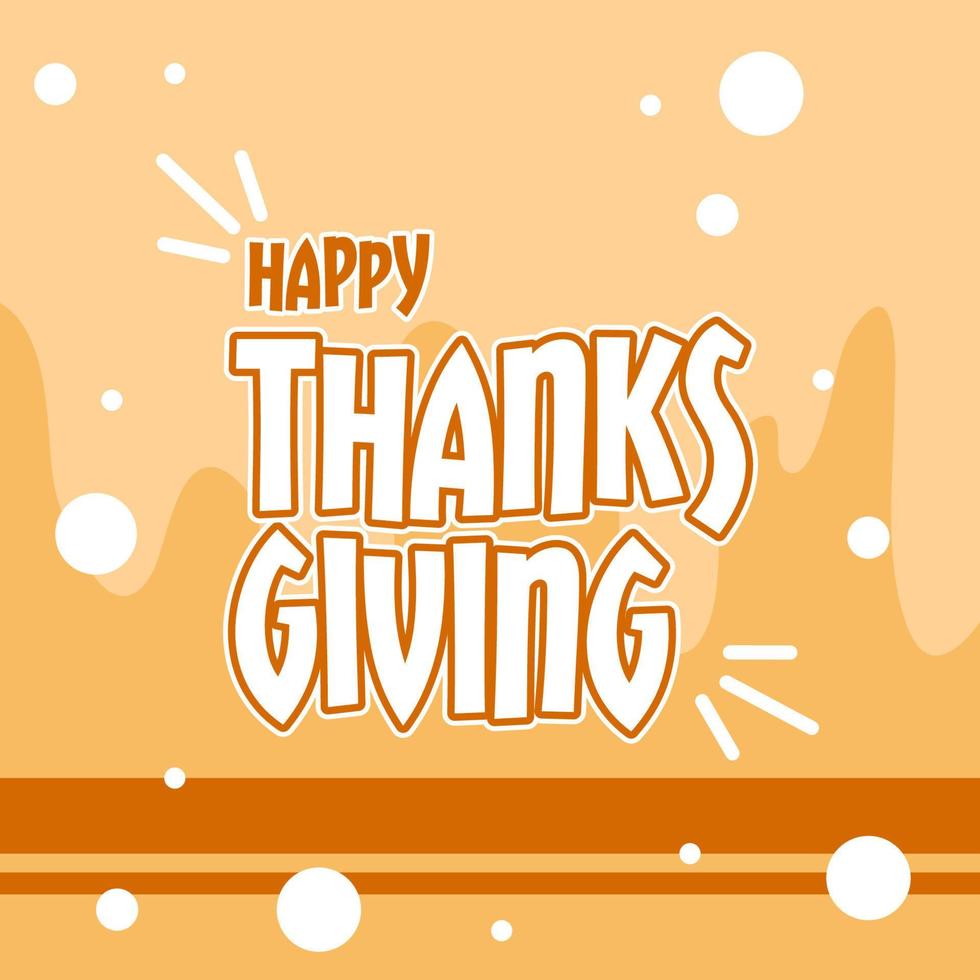 Thanks giving design feed post vector