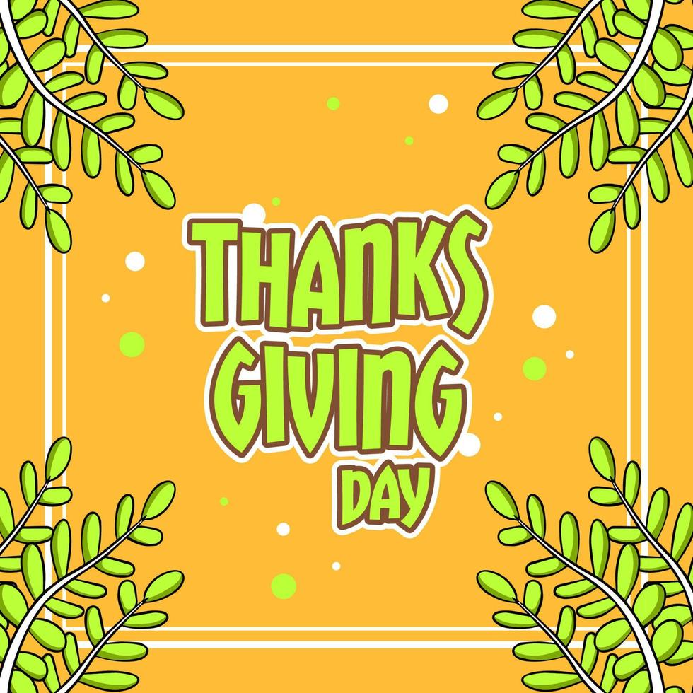 Thanks giving template design vector