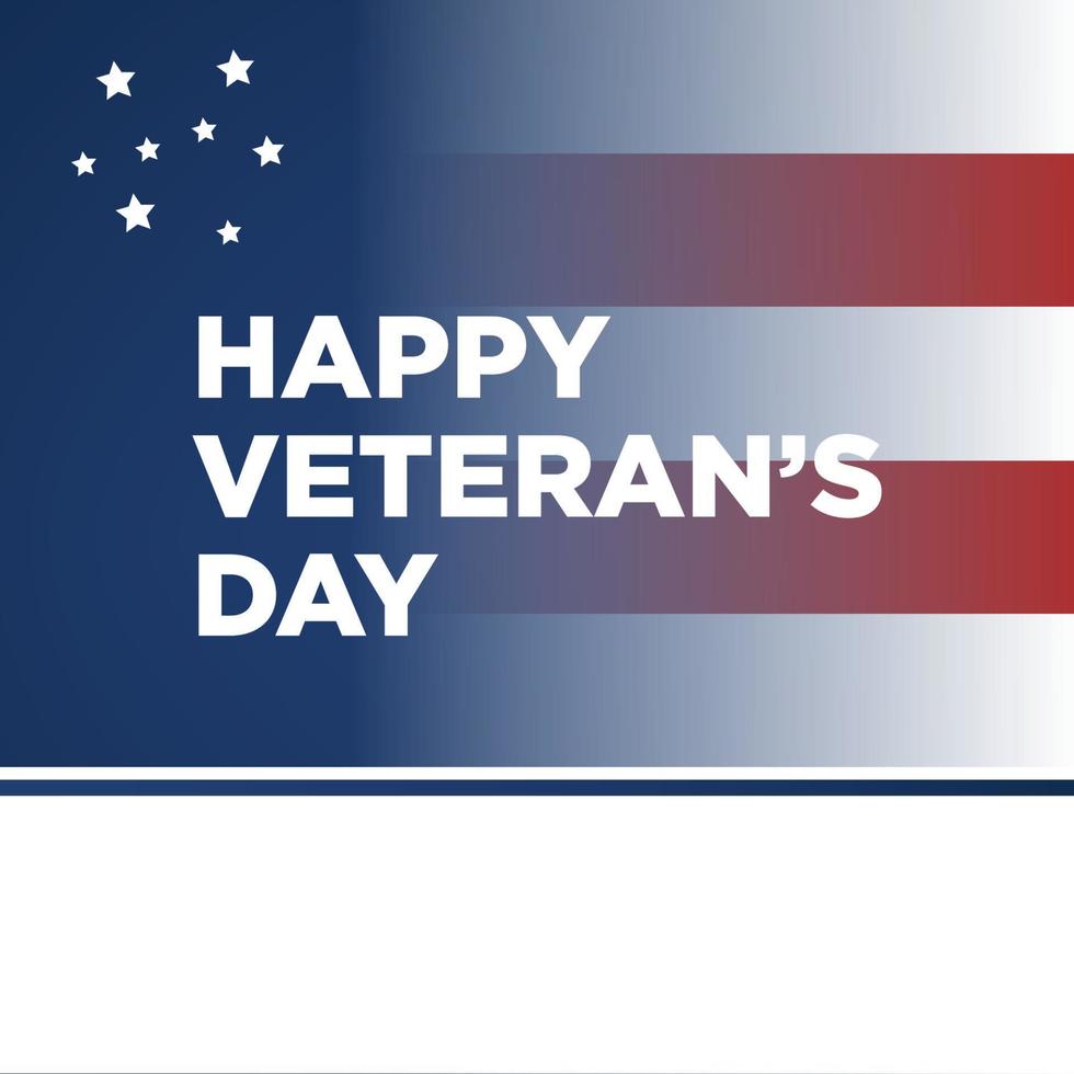 Veterans day template design vector