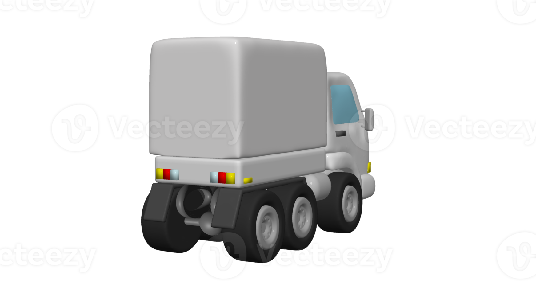 Delivery Truck cartoon 3d png