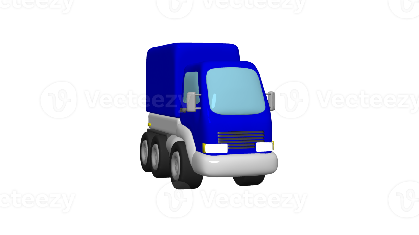 Lieferwagen Cartoon 3d png