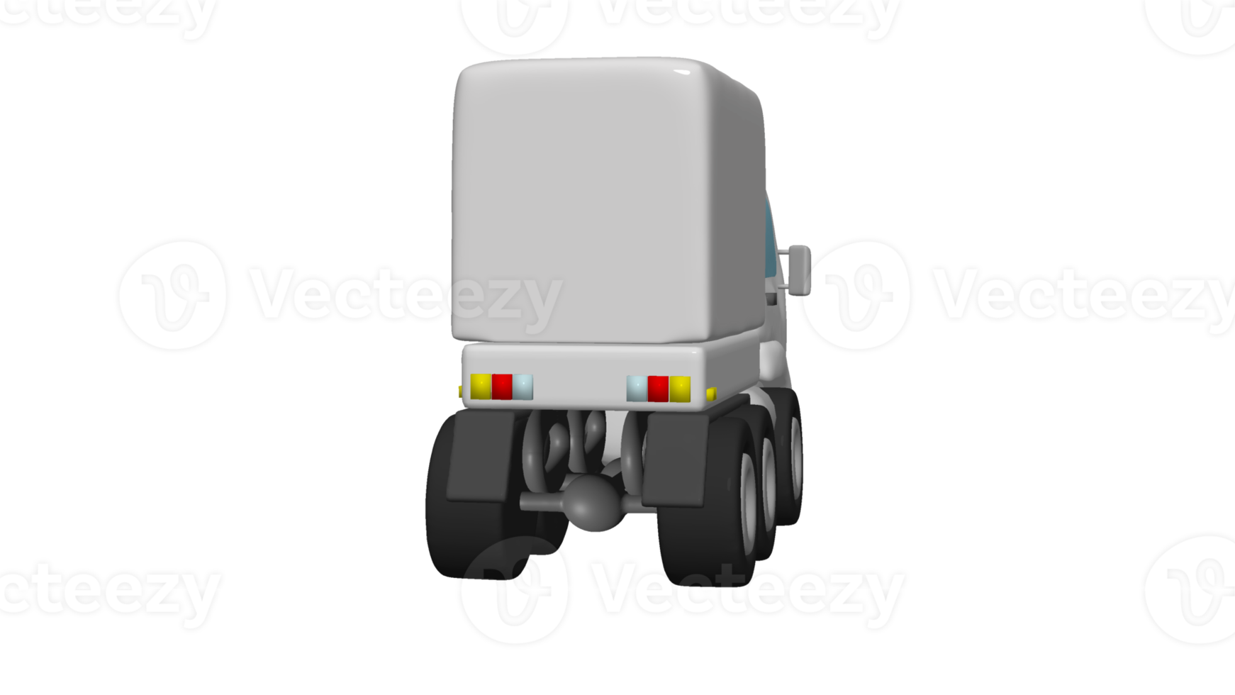 Delivery Truck cartoon 3d png